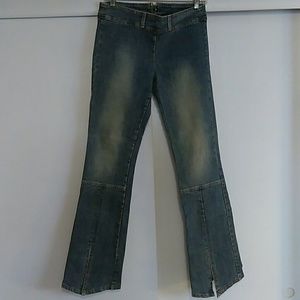 Be Be back zipper slant front jeans